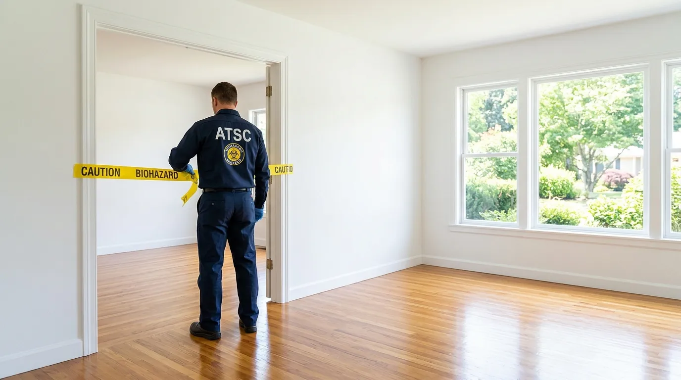 Certified biohazard cleanup crew performing Crime Scene Cleanup in Matteson